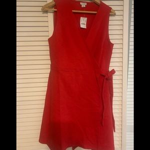 New with tags Red J Crew wrap dress size Medium